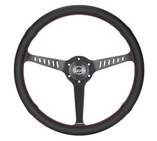 REINFORCED CLASSIC STEALTH WHEEL, 380MM, 3 SPOKE CENTER WITH DIAGNAL SLITS, 1