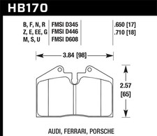 Hawk Performance Disc Brake Pad Set Front For 1998 Ferrari F355 Spider picture