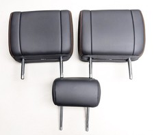 22 23 24 25 Toyota Tundra Crew Cab Rear Headrest Set Black Leather w TRD Stitch picture