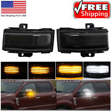 For 2017-2022 Ford F-Series Super Duty Switchback Side LED Mirror Marker Lamp picture