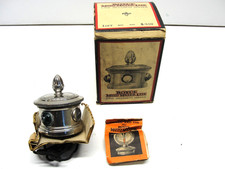 VERY RARE 1920's BOYCE MOTOMETER LITE RADIATOR CAP RED CLEAR GREEN GLASS JEWELS picture