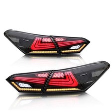 Smoked Lens LED Tail Lights Fits Toyota Camry Sedan LE/SE/XLE 2018-2024 Dynamic picture
