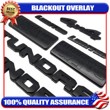 2014-2021 Matte Blackout Emblem Overlay Kits For Tundra Limited 4x4 Accessories picture