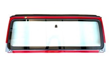 Windshield Frame Panel FLAME RED PR4 with Free Glass 03-06 Jeep TJ Wrangler picture