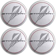 2020-2027 Chevrolet Corvette C8 Stingray Chrome / Silver Center Cap 84385016 OEM picture