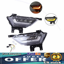 Pair For 2021 2022 Ford F-150 LED Fog Lights w/ Turn Signals Left & Right Side picture
