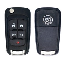 OEM GM BUICK FLIP KEY SWITCHBLADE KEYLESS REMOTE START FOB TRANSMITTER 13500226 picture