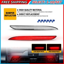 2-20x LED Clear Rear Bumper Reflector Light FR3Z15A448A Fit Ford Mustang 2015-20 picture