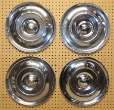 1954 Chrysler Windsor Saratoga  Stainless Steel Hubcap Wheel covers Original set picture