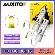 PAir AUXITO 2000LM H3 LED Fog Light Bulb Conversion Super Bright Golden Yellow picture