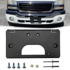 For 2003-2007 GMC Sierra 1500 2500 3500 Front License Plate Frame Bracket Holder picture