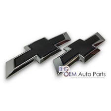 new OEM 2024 2025 2026 Chevrolet Traverse Front Rear Black Bowtie Emblem Set picture
