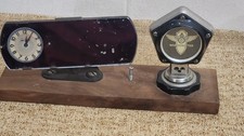 circa 1920s Stewart Warner WARN-O-METER and New Haven Rear view Mirror / Clock picture