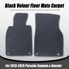 Replacement Velour Floor Mats Carpet 2Pcs For 2013-2025 Porsche Cayman & Boxster picture