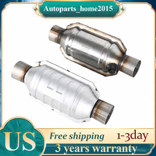 2Pcs 2.25 Inch Inlet/Outlet Universal Weld-On Catalytic Converter EPA Compliant picture