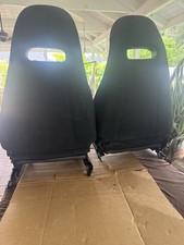 Rare 92 Nissan 240 SX SET OF FRONT SEATS WITH RAILS OEM JDM picture