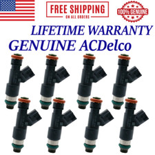 GENUINE ACDelco x8 Fuel Injectors For 2007-2009 Savana, Chevrolet, GMC V8 /FLEX/ picture