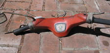 1961 Early HONDA C100 BARS HANDLEBARS RED With Gauge/speedometer /turn signals picture