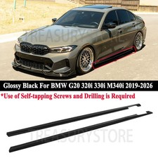 For BMW G20 320i 330i M340i 2019-2026 CMS Style Gloss Black Side Skirt Extension picture