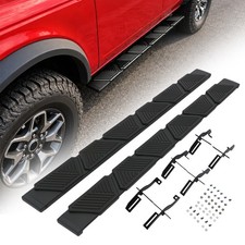 5.9'' Running Boards for 2021-2026 Ford Bronco 4 Door Side Steps Nerf Bars Black picture
