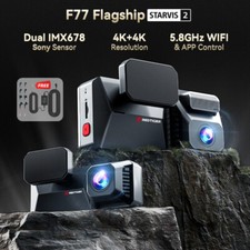 REDTIGER F77 Dash Cam 4K+4K Starvis2 Dual IMX678 Voice Control 5.8GHz WIFI picture