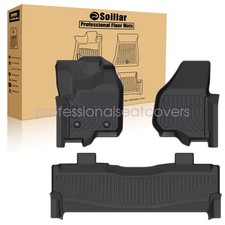 For 2012-2016 Ford F-250/F-350/F-450 SuperCrew Cab TPE Floor Mats Liner Set NEW picture