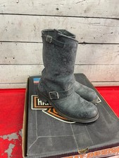 Vintage Harley Davidson Men’s 8 Size Riding Leather Boots Engineers Unisex picture