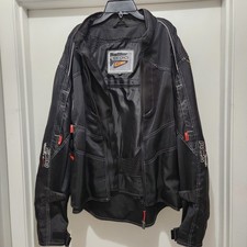 Sedici #16 Motorcycle Jacket Sz XL Black Unisex Insulated Vented Armour NWOT picture