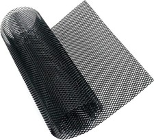 Universal Car Grill Mesh 40x13 Inch - Durable Black Aluminum Alloy Insert picture