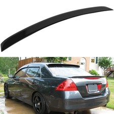 Rear Spoiler Lip Fits 2006-2007 Honda Accord Sedan Glossy Black New picture