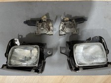 86-89 Honda Accord Driver Passenger RH LH Complete Headlight Assemblies + Motors picture