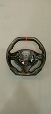 Carbon Fiber Steering Wheel Honda Civic FD 06-11 City Jazz 08-13 Flat Bottom Red picture