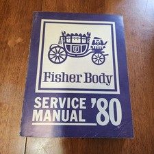 1980 Fisher Body Service Manual General Motors OEM Vintage Repair Shop Garage picture