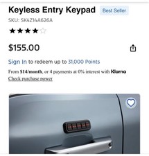 Ford Keyless Entry Pad-WILL NEED DEALER TO PROGRAM picture