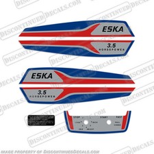 Fits Eska 3.5hp Outboard Motor Engine Engine Decal Kit picture