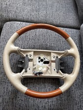 1996-2002 Cadillac Eldorado deville Leather & Wood Steering Wheel picture