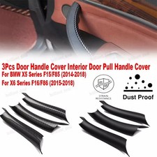 3pcs/set Door Handle Interior Cover Kit fit BMW X5 F15 X6 F16 2015-2018 New picture