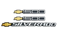 3Pc Set Kit Door Rear Taigate Emblem Fit for  1500 Truck 15114051 15114063 picture