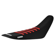 2003 - 2019 Honda CRF 150 F SEAT COVER ALL BLACK / RED RIBS by Enjoy MFG #187 picture