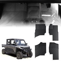 4PCS Front & Rear Floor Mats Anti-Slip for 2024-2025 Polaris Ranger Crew XD 1500 picture