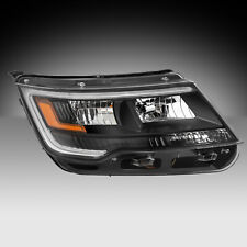 For 2016-2018 Ford Explorer Sport w/ Black Bezel LED Headlight Passenger Side picture