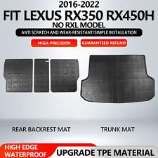 For 2016-2022 Lexus RX350 RX450H Cargo Mats Backrest Mats Trunk Liners TPE picture