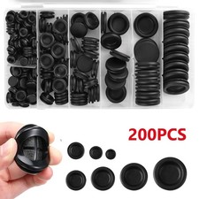 200pcs Rubber Grommet Assortment Sheet Metal Auto Body Firewall Hole Plug Kit picture