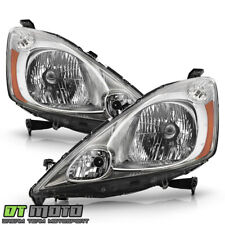 For 2009-2014 Honda FIT Chrome Headlights Headlamps Pair Set 09-14 Left+Right picture