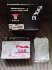Yuasa 6N12A-2D Powersports Battery 6V 12Ah Conventional Lead Acid NIB picture