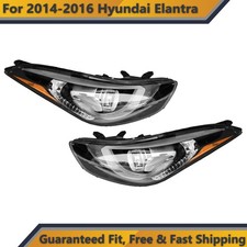 LED Projector Headlight For 2014 2016 Hyundai Elantra Driver Passenger Set Pair picture