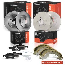 A-Premium Front & Rear Disc Brake Rotor Pads & Drum Shoes for Ford Escape 08-10 picture