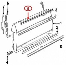 Windows Scraper Belt Gasket Seals Brush 2Pc for Mercedes Benz R107 C107 SL 71-82 picture