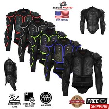 Men's Motorcycle Armored Jacket For CE Protective Body Chest Back Shoulder Elbow picture