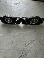 Pair Of 06-12 Mercedes W204 C300 Front Bumper Fog Lights Lamp w/ Cover OEM picture